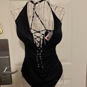 YMI black one piece! Size XL gorgeous & Small avai